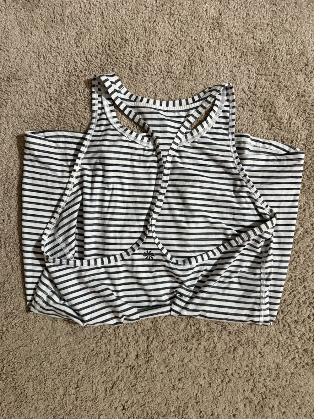 Athleta Striped Racerback Tank Top - Picture 3 of 3